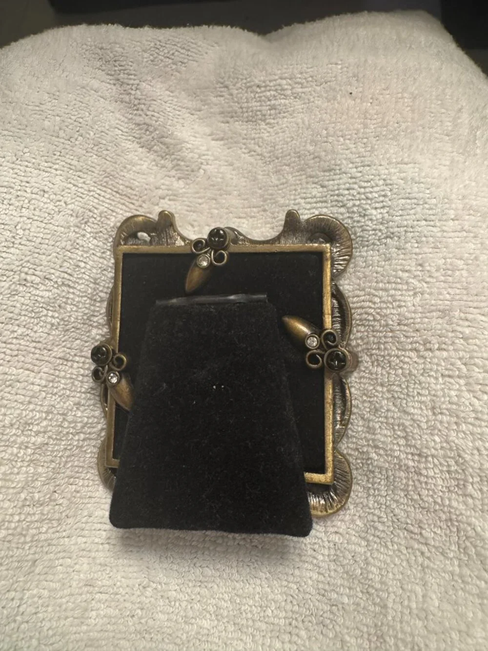 Ornate, bejeweled square frame, 2